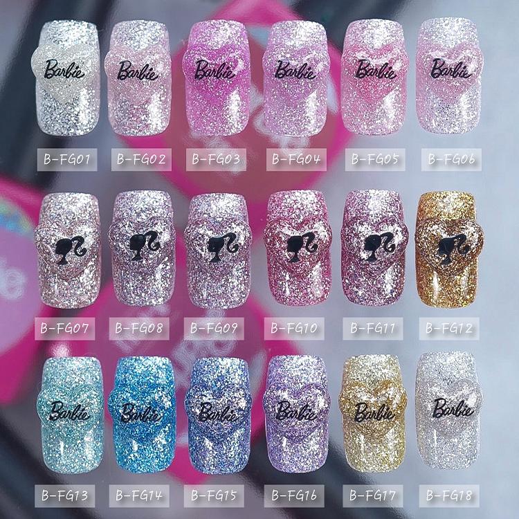 Barbie バービー クリスタルフラッシュジェル 6色セット No.2 : ネイル