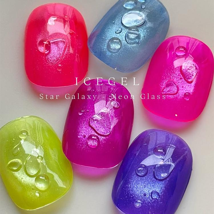ICE GEL アイスジェル ネオンガラス スターギャラクシー A BLACK Star