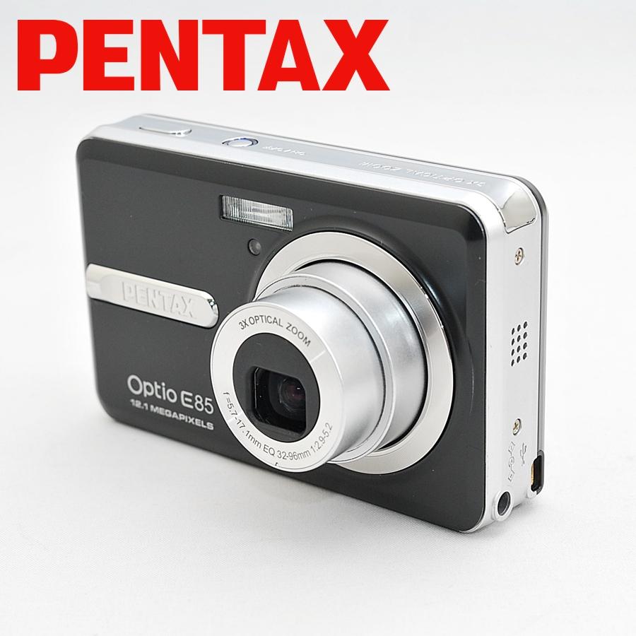 ペンタックス PENTAX Optio E85 ブラック 光学3倍ズーム 1210万画素