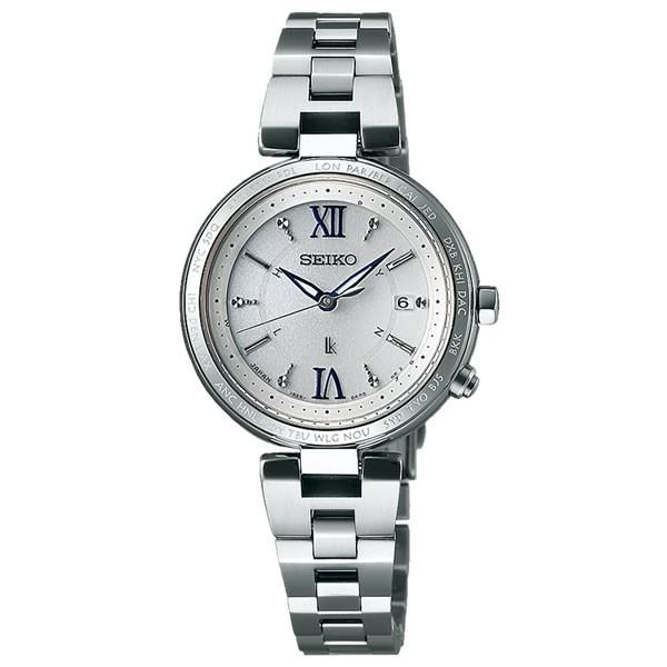 LUKIA SEIKO セイコー ルキア ソーラー電波 チタン 腕時計 レディース