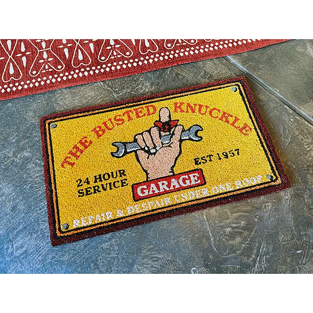 バステッドナックルガレージ ココマット 玄関マット □ アメリカン雑貨