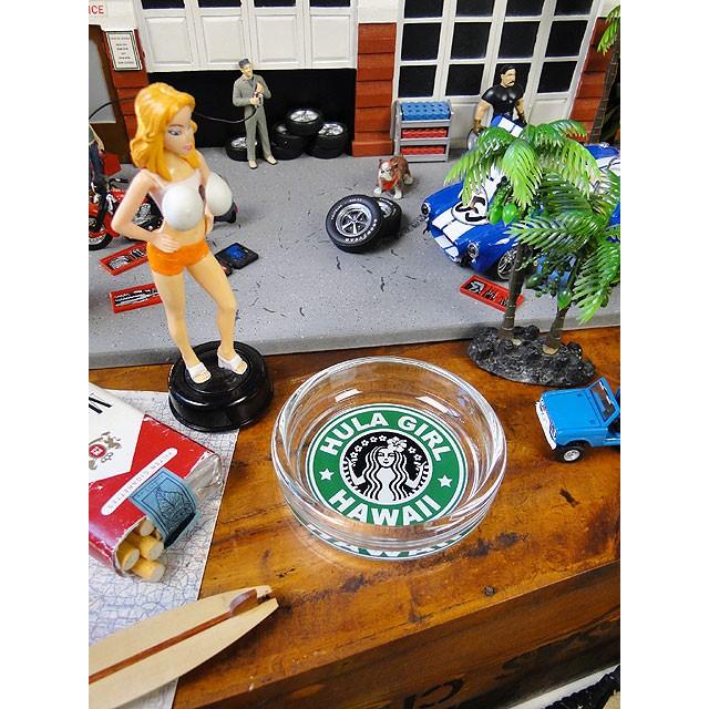 ハワイアン ガラスアシュトレイ （フラガールハワイ） □ アメリカン