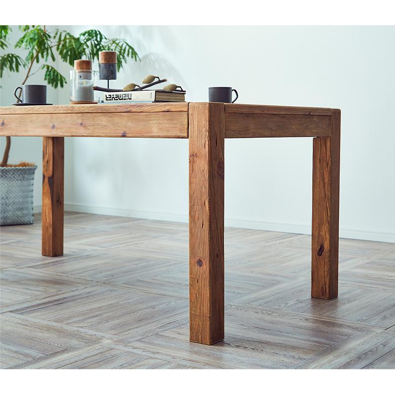 ダイニングテーブル カフェテーブル 古材 幅160 160cm 古民家風 角型