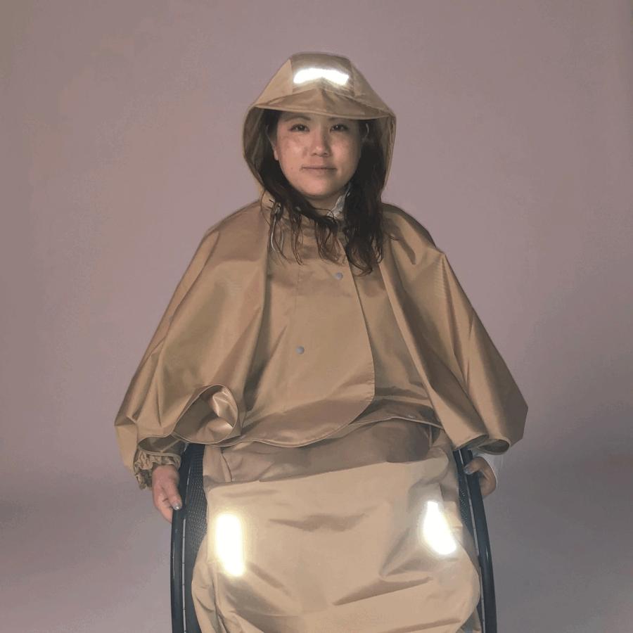ケアウィル] レインウェア【ジャケットのみ】車椅子、防寒、上下分離