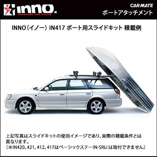 INNO 車 ルーフキャリア アタッチメント IN417 ボード用スライドキット