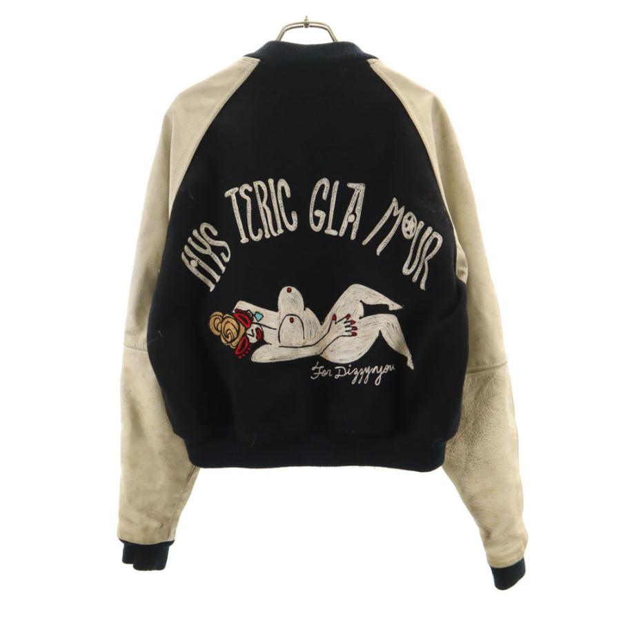 HYSTERIC GLAMOUR（ヒステリックグラマー） 80s 袖レザー ウール