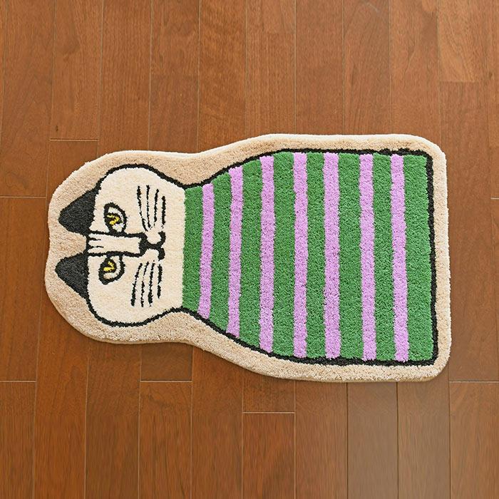 Lisa Larson（リサラーソン） 玄関マット ミンミ ダイカット 50×80 cm