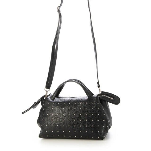 MARLON FIRENZE マーロンフィレンツェ レザーハンドバッグ スタッズ