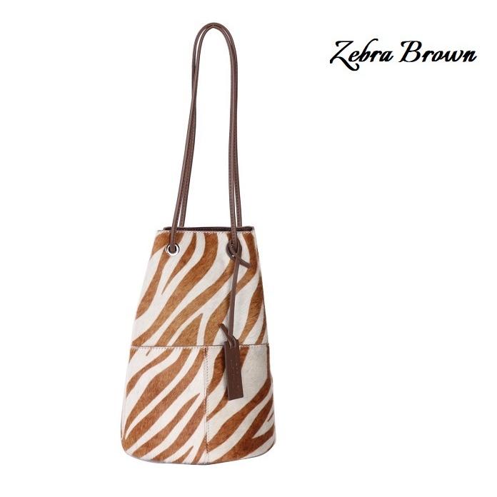 MARCO MASI（マルコマージ） 巾着バッグ アニマル柄 ファー ハラコ