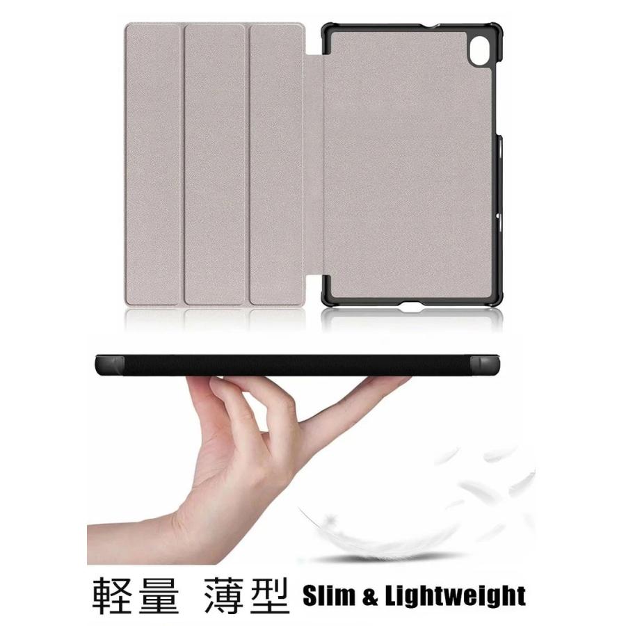 Lenovo Tab K10 ケース 三つ折り 手帳型 10.3型 ZA8N0027JP ZA8R0054JP