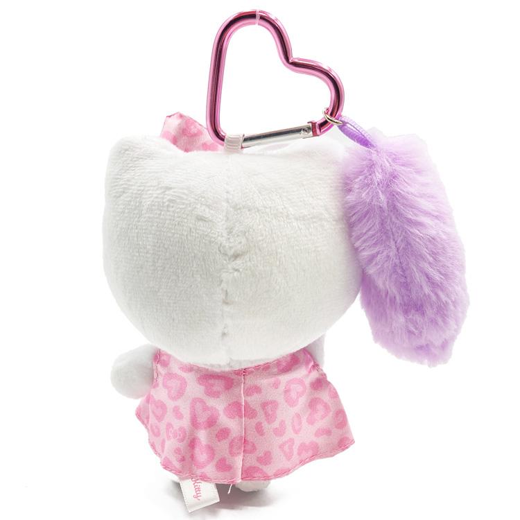 ハローキティ しっぽ付きマスコットキーホルダー ヒョウ ピンク 985118