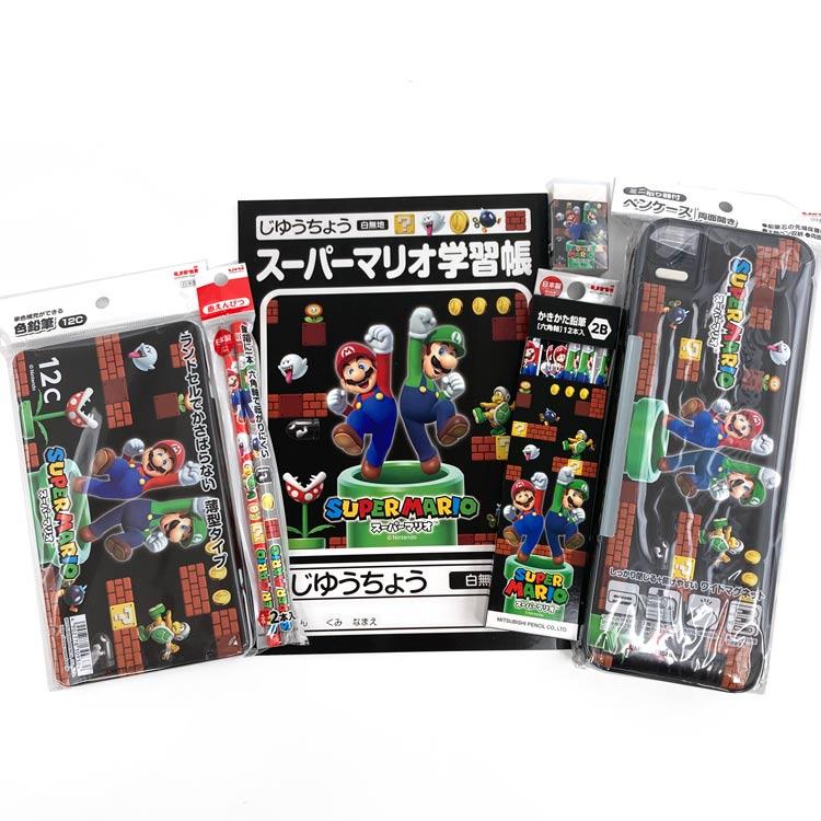 スーパーマリオ 175554026 文具セット BT-GK SMS6 新学期 新入学 三菱