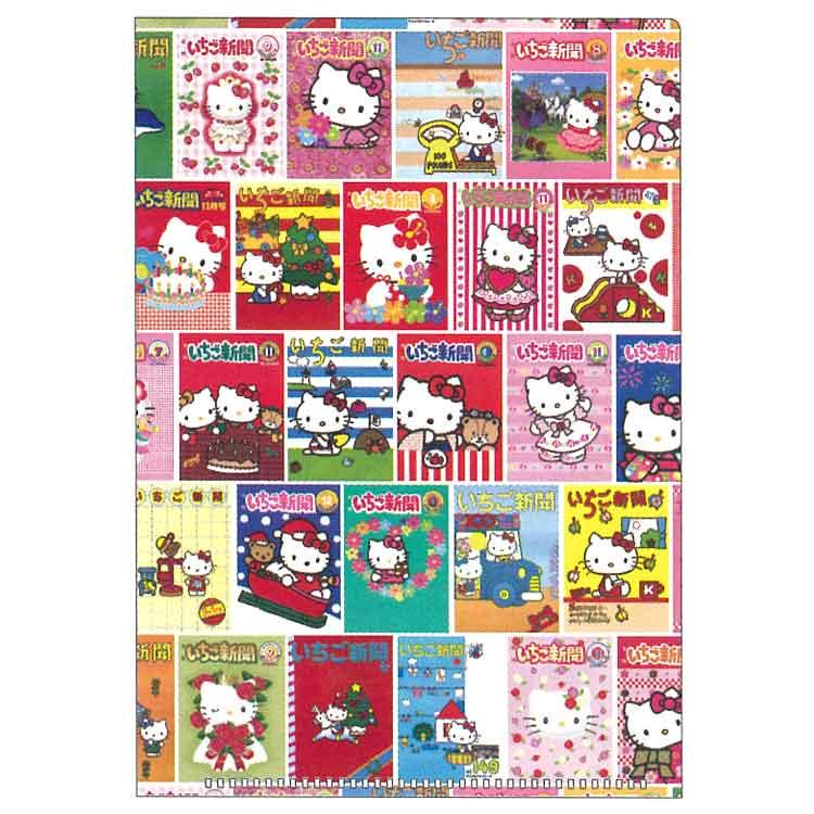 ハローキティ クリアファイルA5W 集合 839356 いちご新聞 第2弾 SANRIO