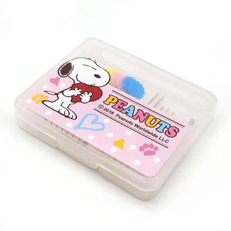 スヌーピー ニードルセット プラケース 085819 : キャラクター雑貨
