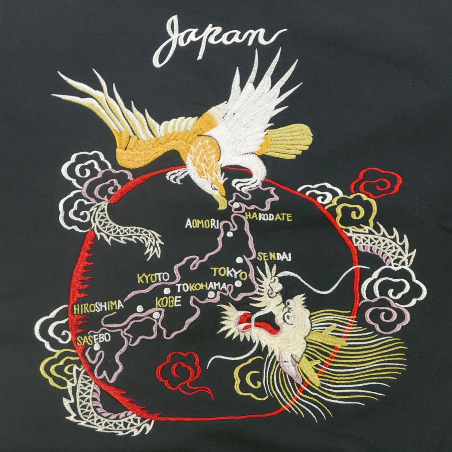 TAILOR TOYO テーラー東洋 TT69472 SOUVENIR SWEAT 両面刺繍 JAPAN MAP