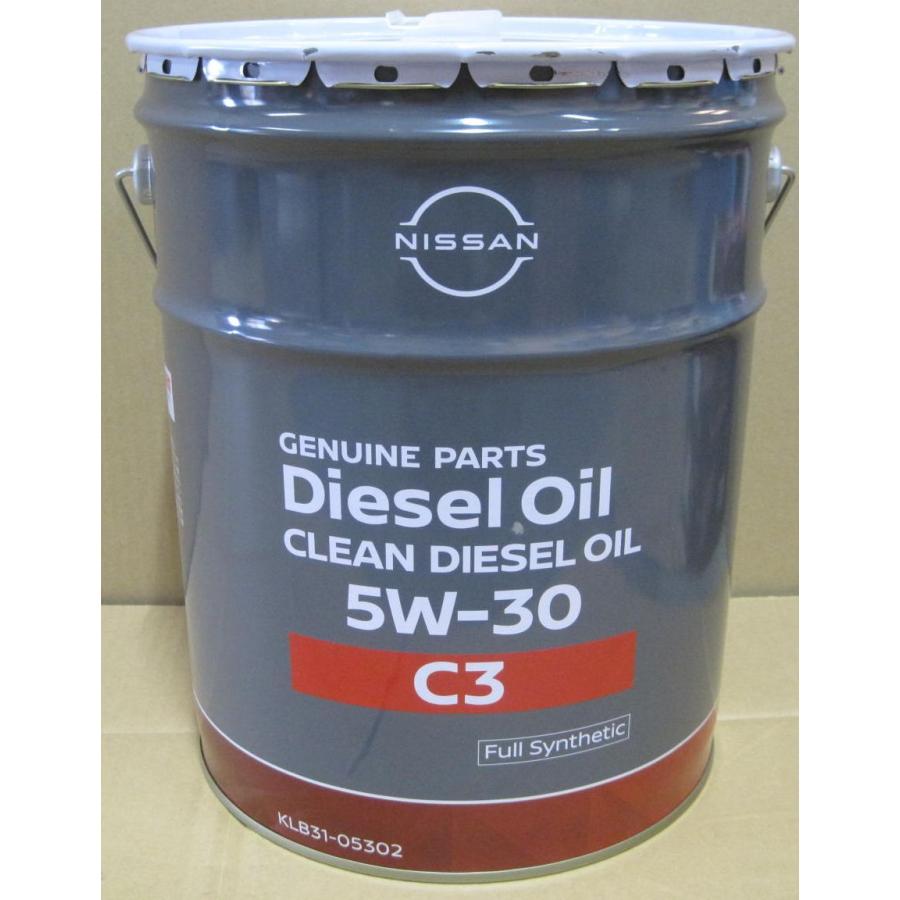 日産（NISSAN） クリーンディーゼル オイル C3 5W-30 20L KLB31