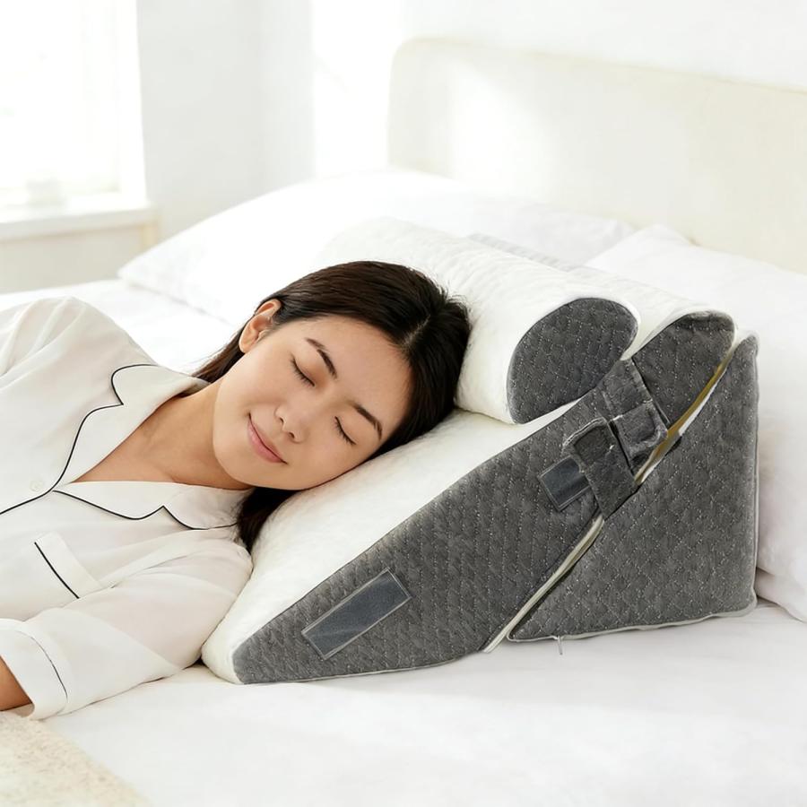 三角クッション 三角枕 背もたれ クッション 逆流性食道炎 枕 高さ調節