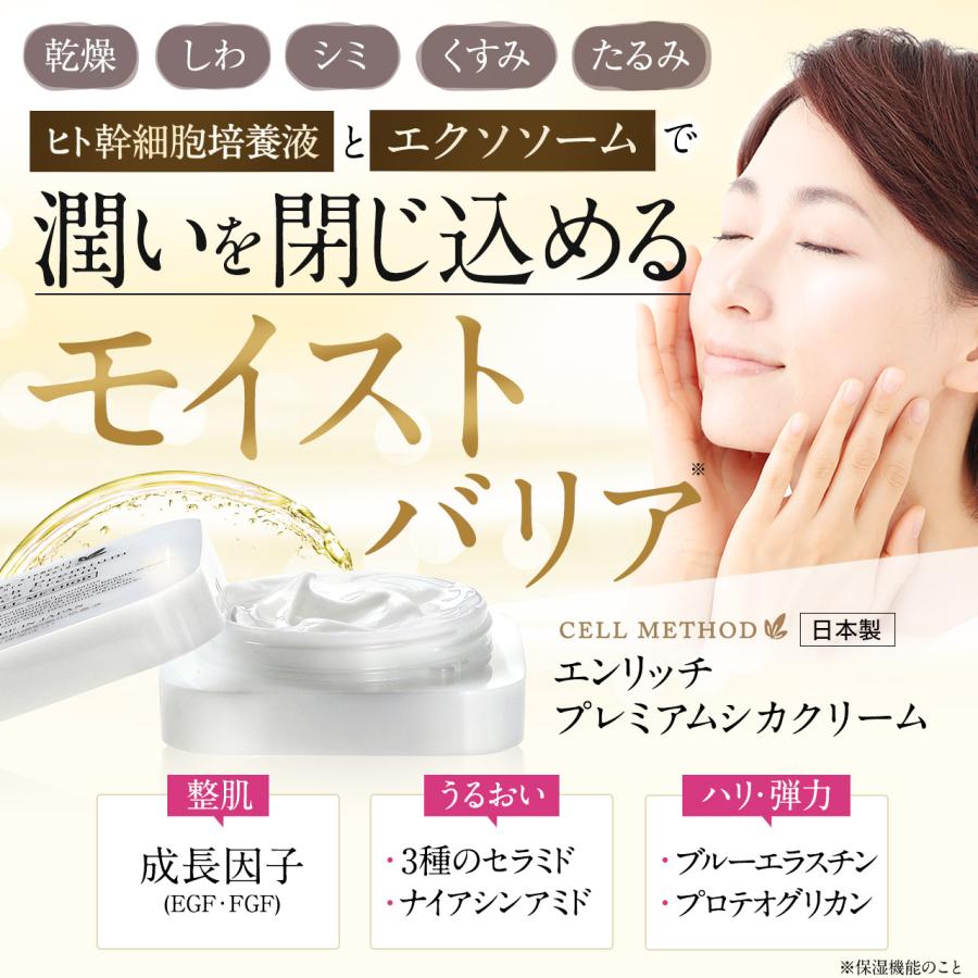 セルメソッド公式 ヒト幹細胞 シカクリーム セルメソッドエンリッチ