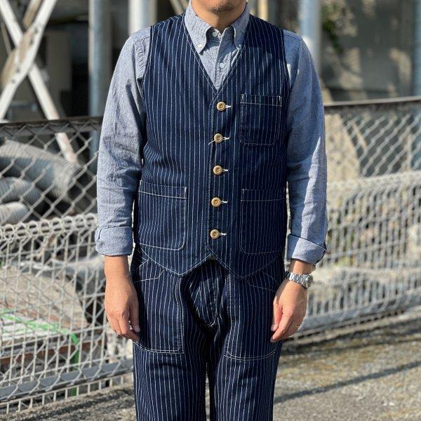 Pherrow's（フェローズ） PV1-W インディゴウォバッシュストライプ