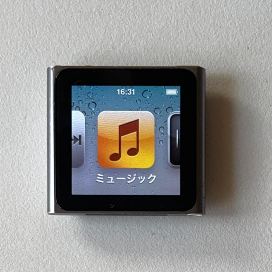 iPod nano Apple 第6世代（8GB）グラファイト：MC688J/A : Centro