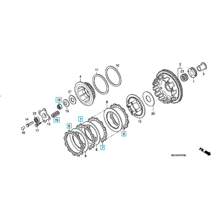ホンダ（HONDA） CB400SF NC31 NC39 NC42 クラッチオーバーホール