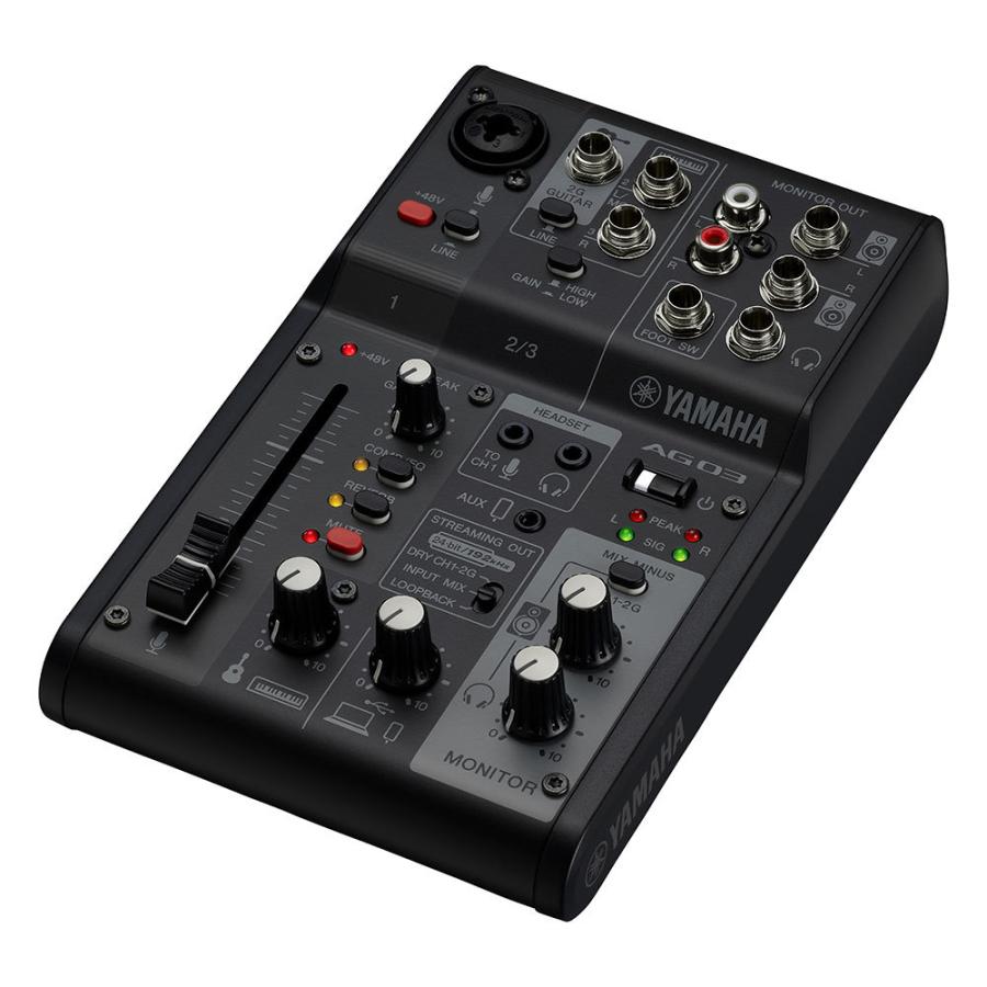 YAMAHA（ヤマハ） YAMAHA AG03 MK2 B 3チャンネル ライブ