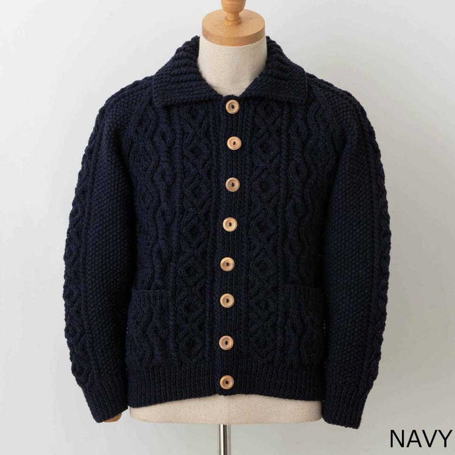 INVERALLAN（インバーアラン） 長袖ニットカーディガン ARAN LUMBER