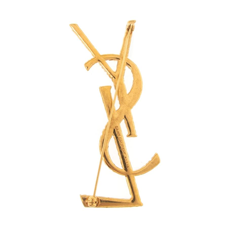 SAINT LAURENT サンローラン パリ PARIS レディース ブローチ ゴールド