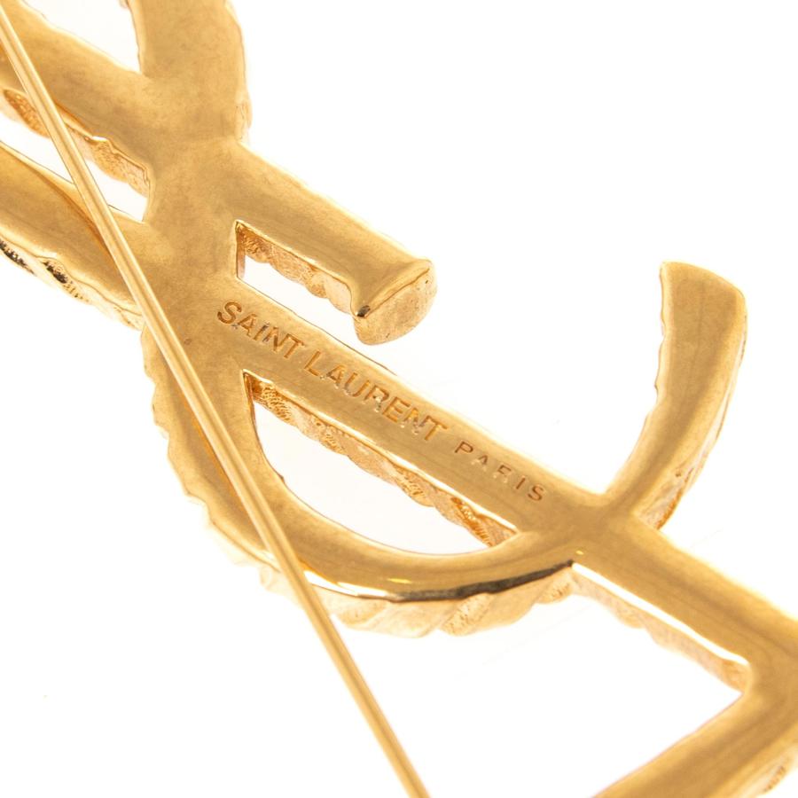 SAINT LAURENT サンローラン パリ PARIS レディース ブローチ ゴールド