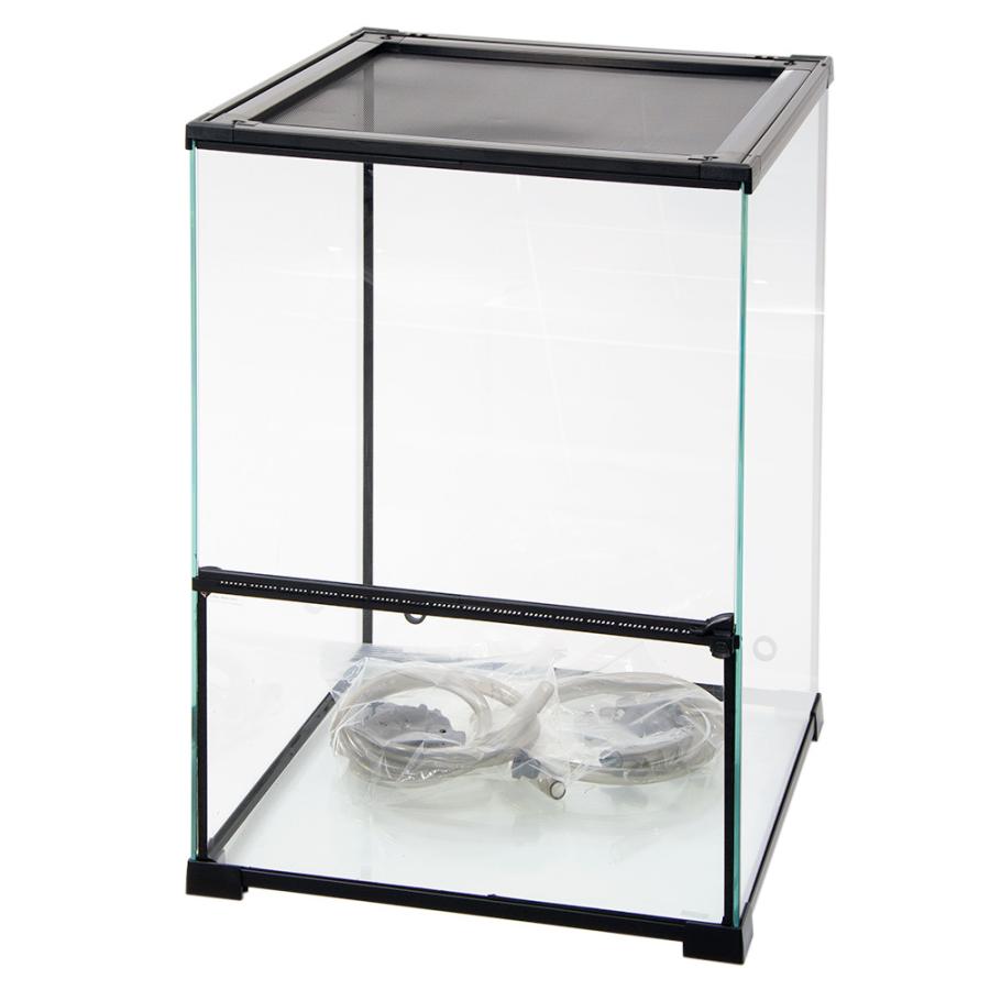 Leaf Corp 爬虫類ケージ テラスペース 45x45x60cm 穴2つ