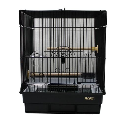 HOEI 鳥かご 35角B ブラック （37×41．5×44cm） セキセイ