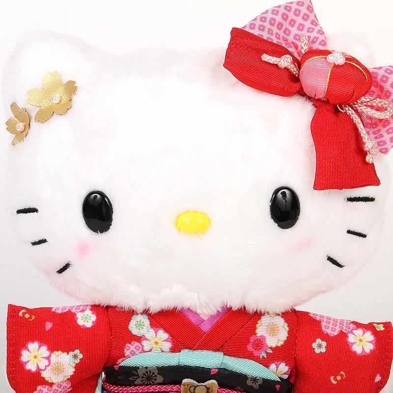 ハローキティ ぬいぐるみ 着物 和風 豪華な和柄の着物シリーズ