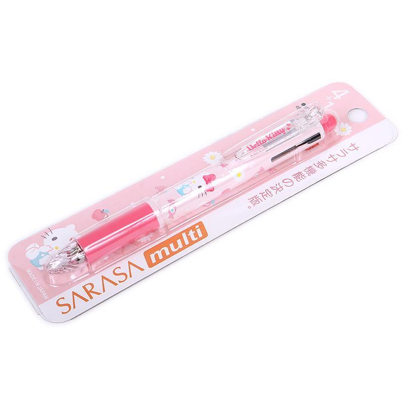 ハローキティ 4色ボールペン&シャープペンシル 0.5mm サラサマルチ 多