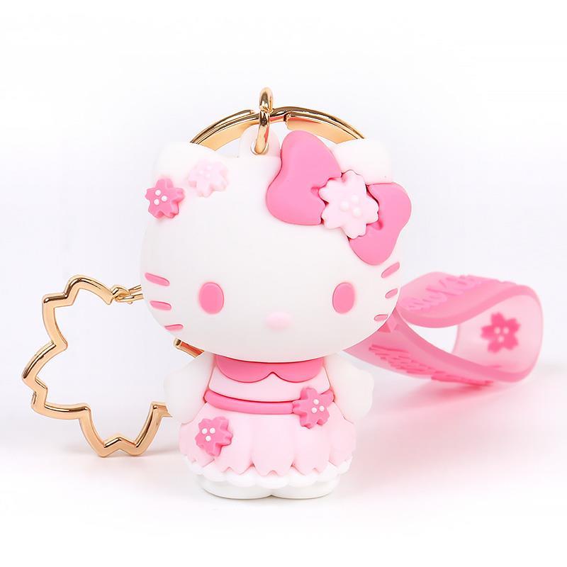 ハローキティ 立体キーホルダー 桜 さくらデザインシリーズ