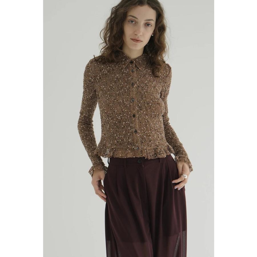 CLANE（クラネ） 正規商品 シャツ トップス ミックス メッシュ