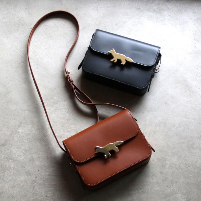 MAISON KITSUNE（メゾン キツネ） バッグ エディ レザー ショルダー