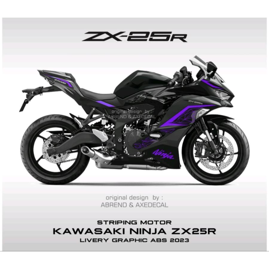 KAWASAKI ZX25R 2023モデル デカール ストライピング ステッカー