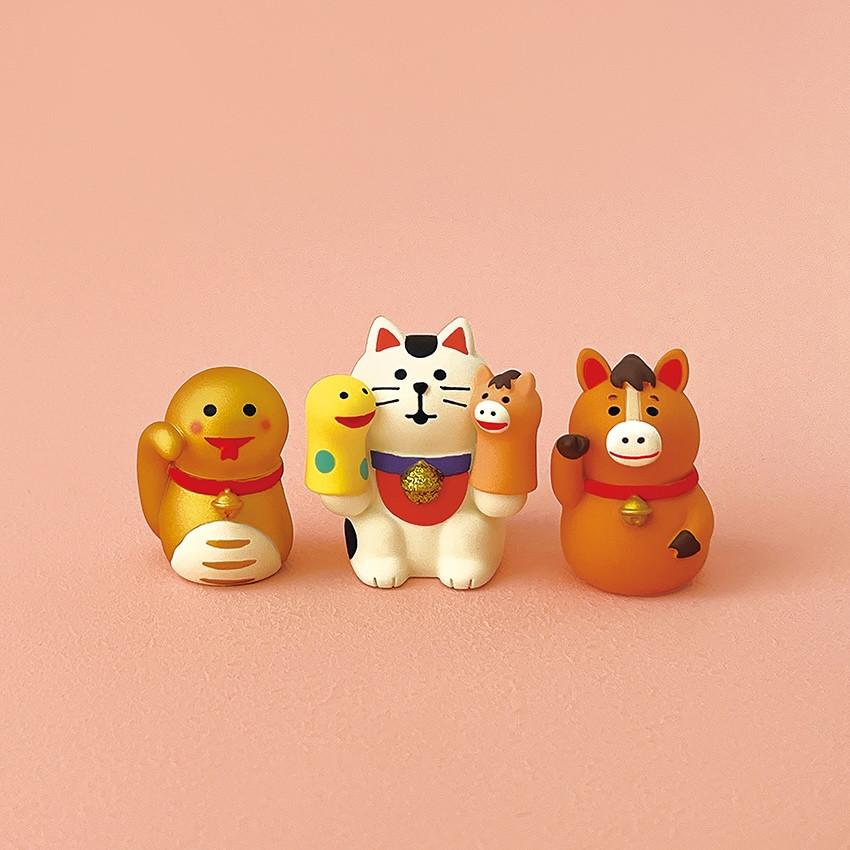 DECOLE（デコレ） 干支あそび猫(へびと馬) 福馬 二〇二六 午