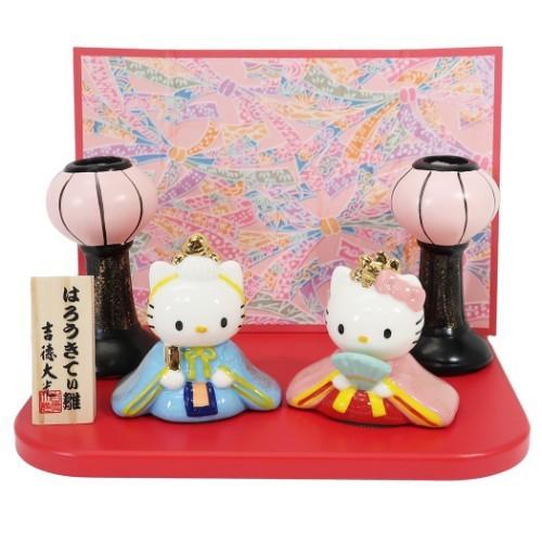 sanrio（サンリオ） ハローキティ ＆ ダニエル 雛人形 ぼんぼり付き