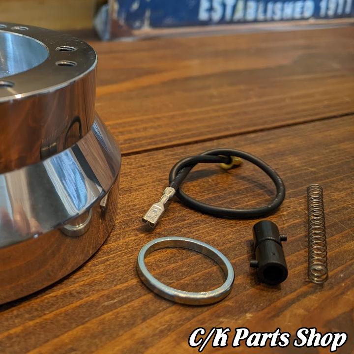 ビレットステアリングホイールアダプター ショートデザイン ポリッシュ