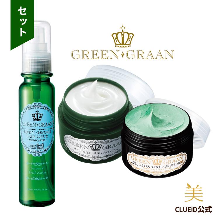 GREEN GRAAN 福袋 泡洗顔 フォーム ニキビ「グリングラン メンズセット