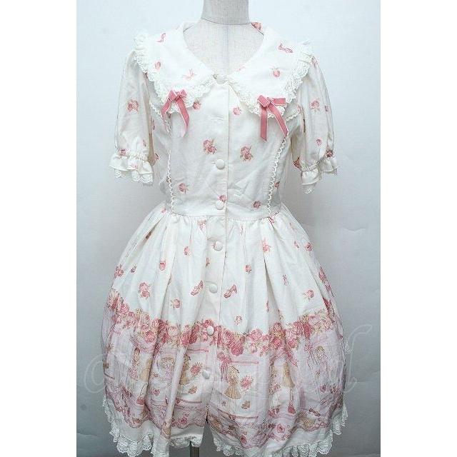 LIZ LISA / ドレスアップドール柄ワンピース オフ S-25-10-23-1014-LO