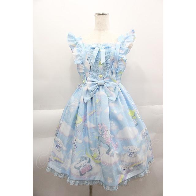 Angelic Pretty / Dreamy シナモロールジャンパースカートSet サックス