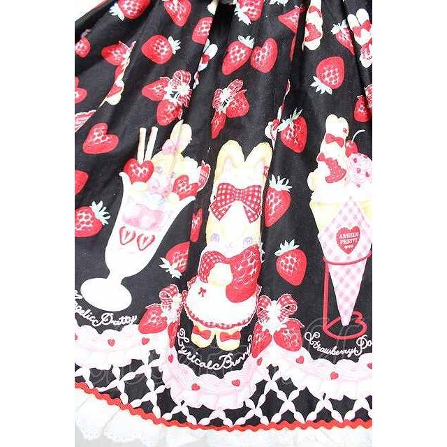 Angelic Pretty / Lyrical Bunny ParlorジャンパースカートSET 黒 Y-25