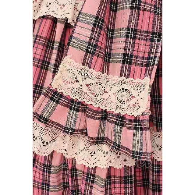 Angelic Pretty / タータンチェック 肩リボンジャンパースカート