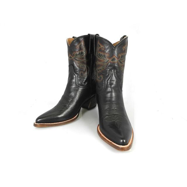 並行輸入品】ハカ ウエスタンブーツ カウボーイ パイル モカ 8009