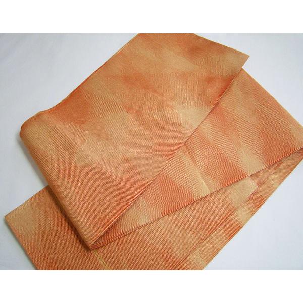 八寸名古屋帯 つづれ織り 金糸流水暈し織柄 手先オープン 正絹 9826