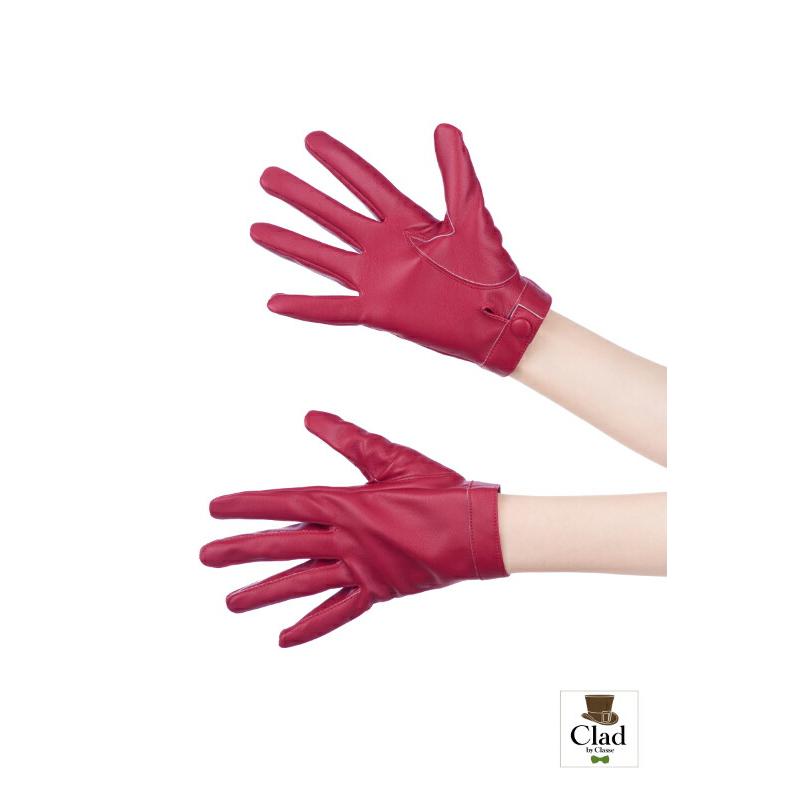 クラッセ]レザーグローブ ノーマル 赤 手袋 コスプレ 衣装 レザー 合皮