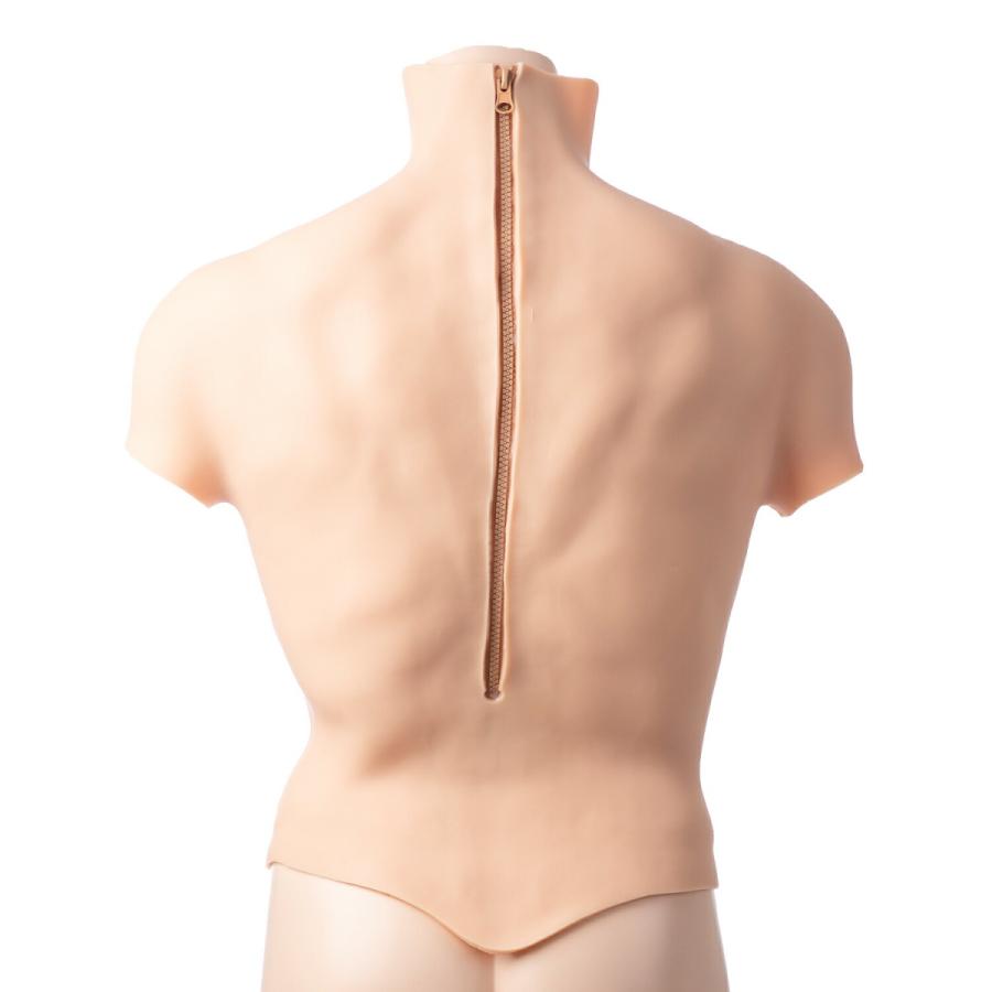 クラッセ シリコン筋肉スーツ 着脱簡単 露出 マッチョ コスプレ 腹筋