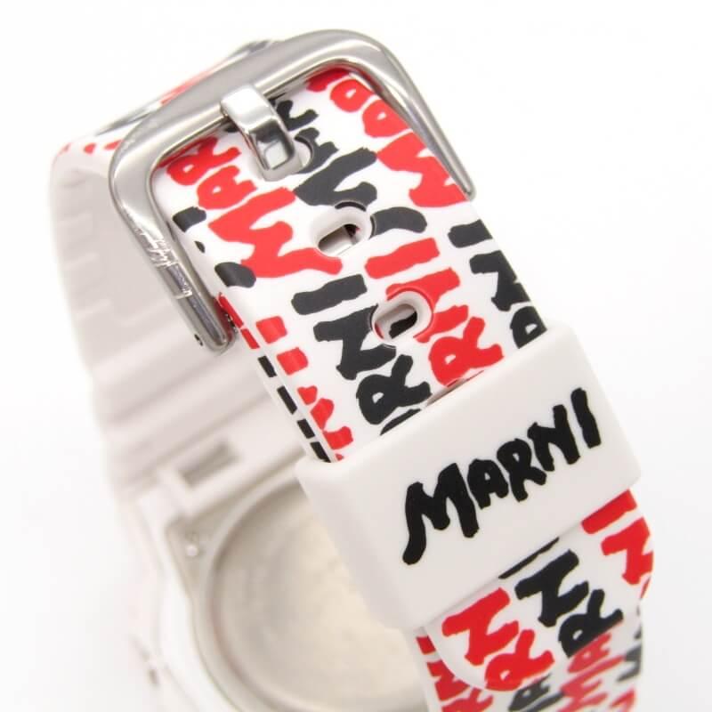 美品 MARNI x CASIO G-SHOCK Gショック GMD-S5610MA-7ER コラボ ロゴ